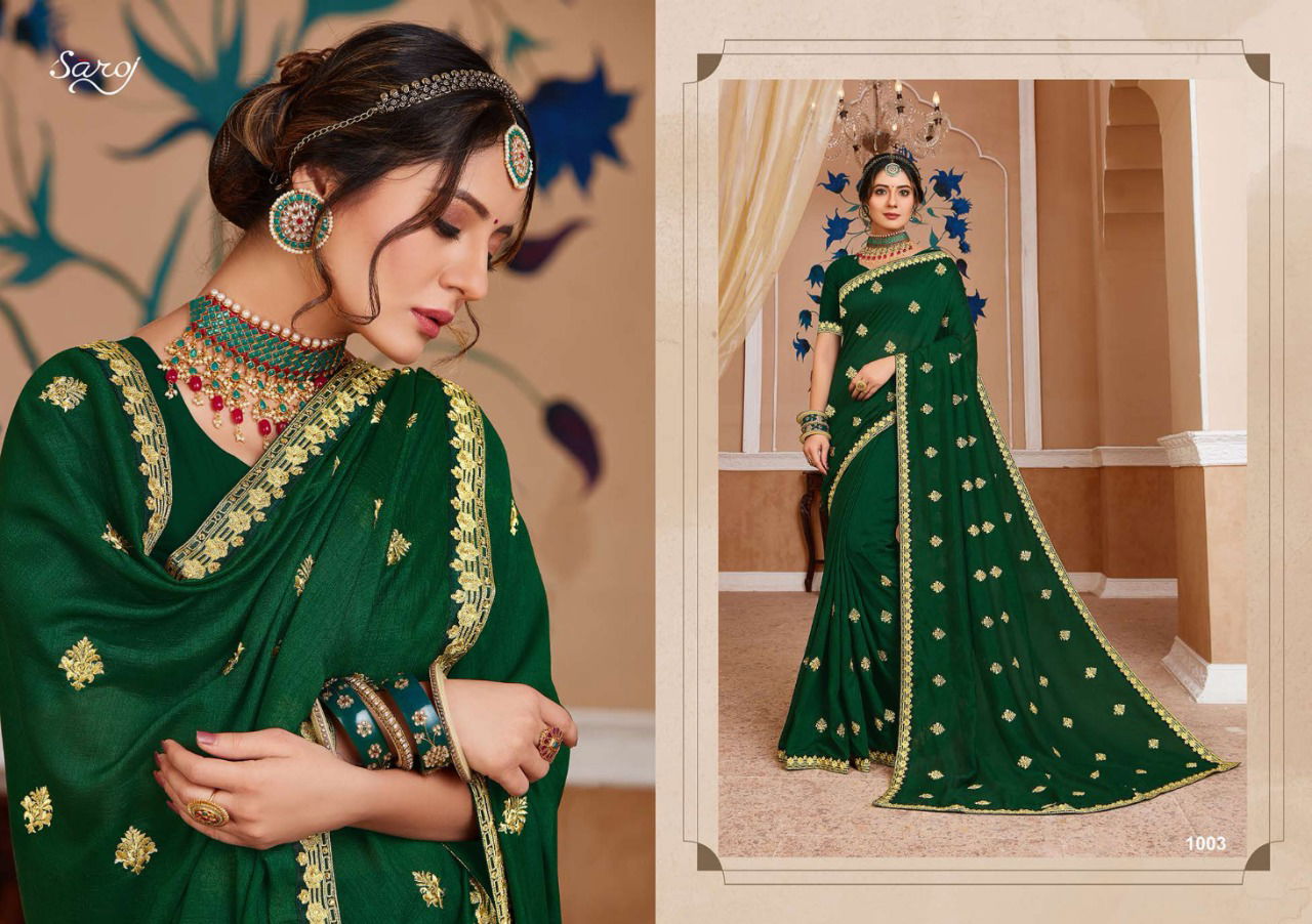 Saroj Mishth Latest Designer Festive Wear Silk Saree Collection 